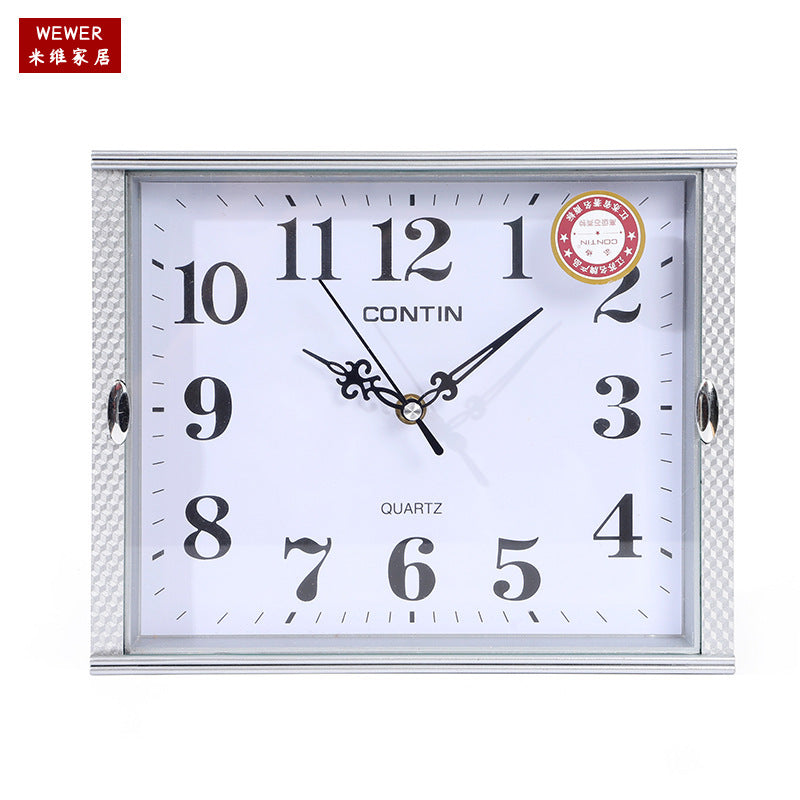 Miwei High-End Light Luxury Wall Clock Punch-Free Living Room