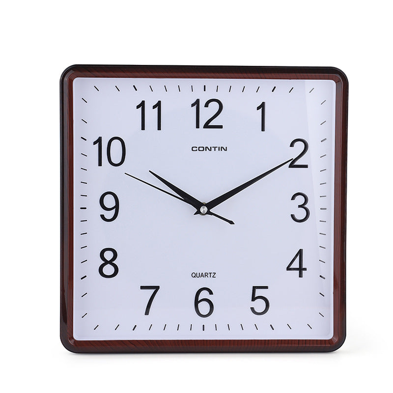 Miwei Square Electronic Wall Clock Silent 3D Character Living