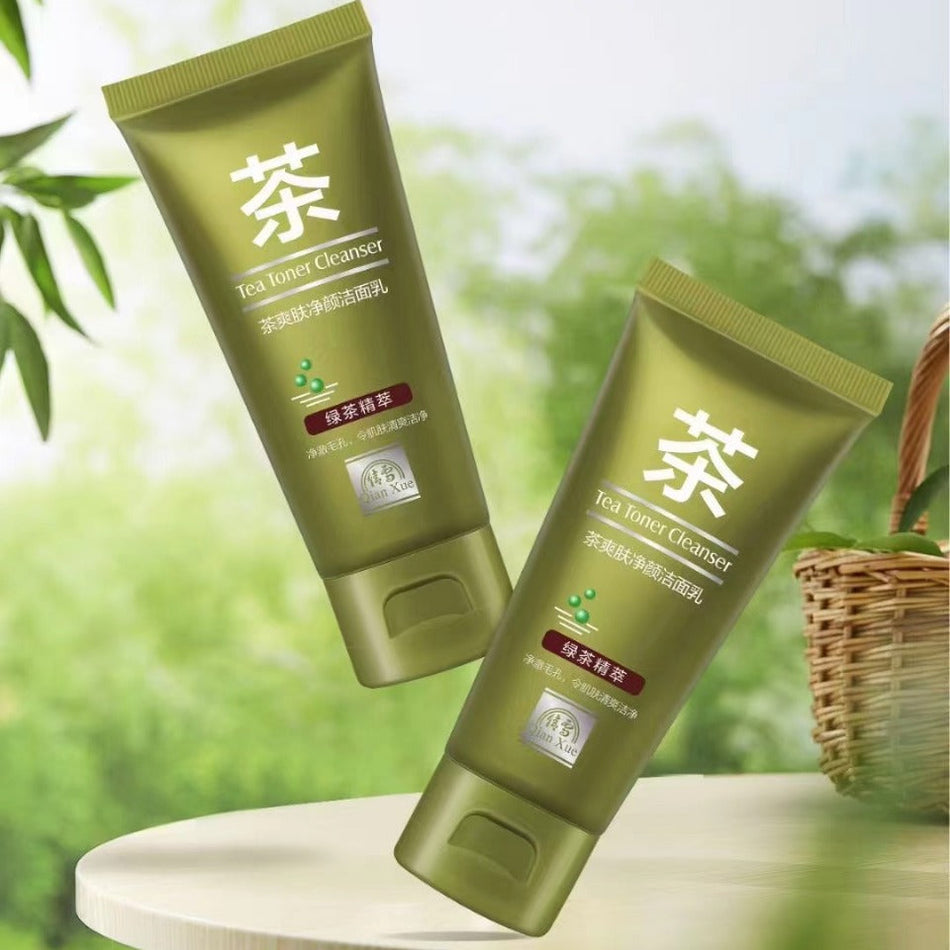 Qianxue Green Tea Oil Control Facial Cleanser 130g
