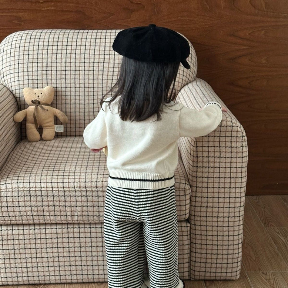 Trendy Girls Autumn Set 2026 – Sweater & Wide-Leg Pants