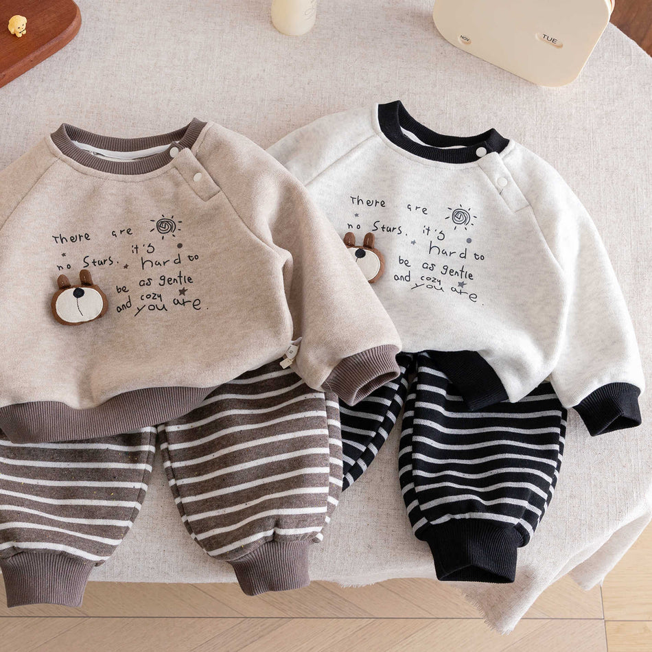Boys Winter Velvet Sweater & Pants Set 2026