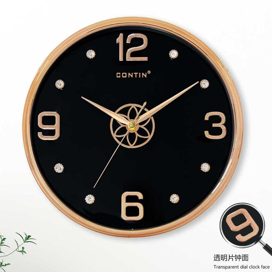 Polaris Solid Wood Wall Clock New Chinese Style Silent Living