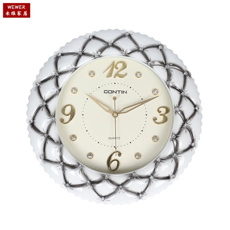 Miwei CONTIN Round Luminous Wall Clock Silent Scanning Clock