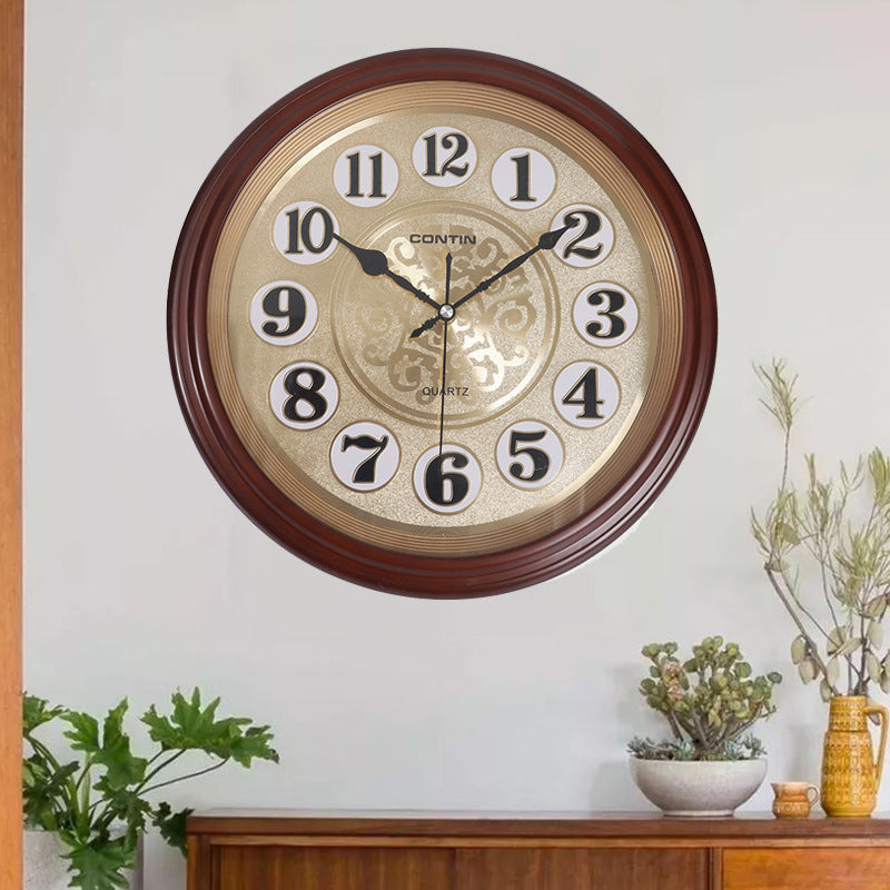Miwei Round Electronic Wall Clock Silent Fashion Living Room