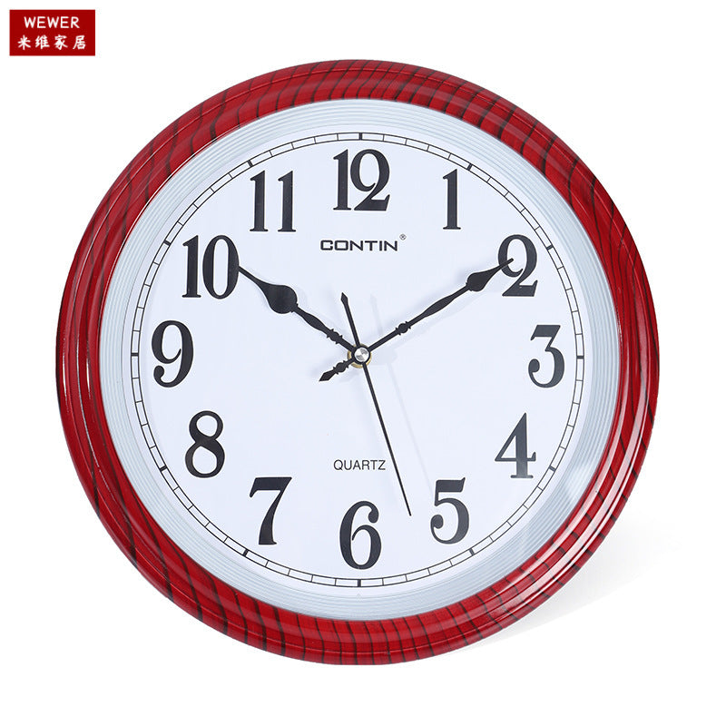 Miwei Round Electronic Wall Clock Silent Fashion Living Room