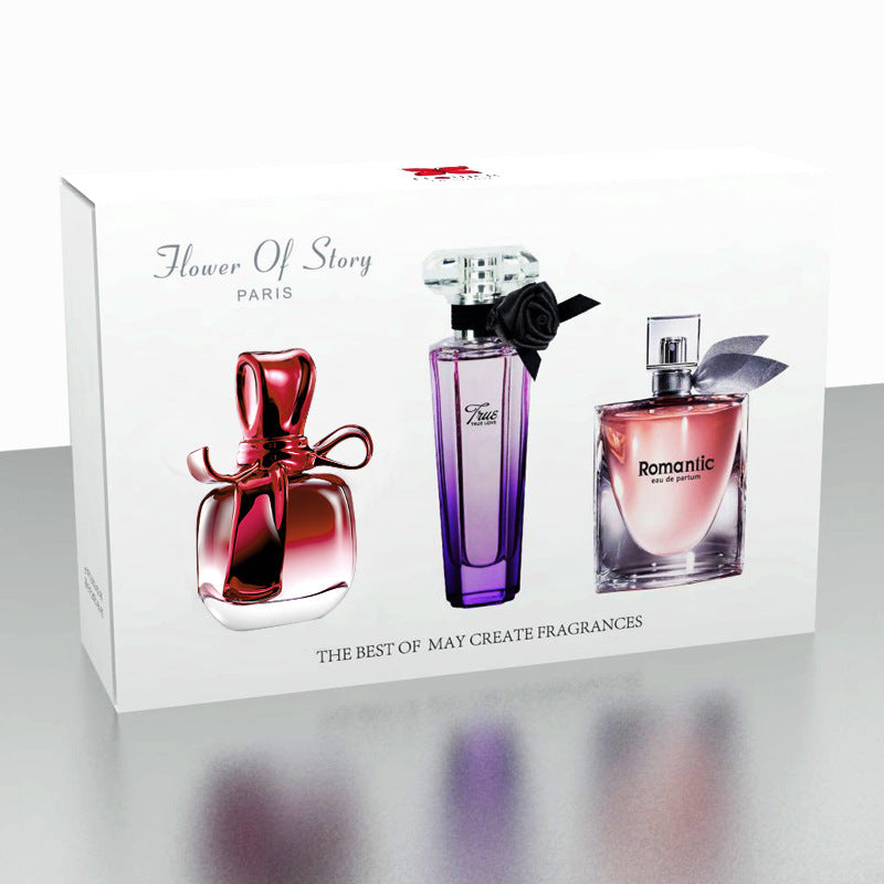 Flower Words Perfume Gift Box 3-Piece Set