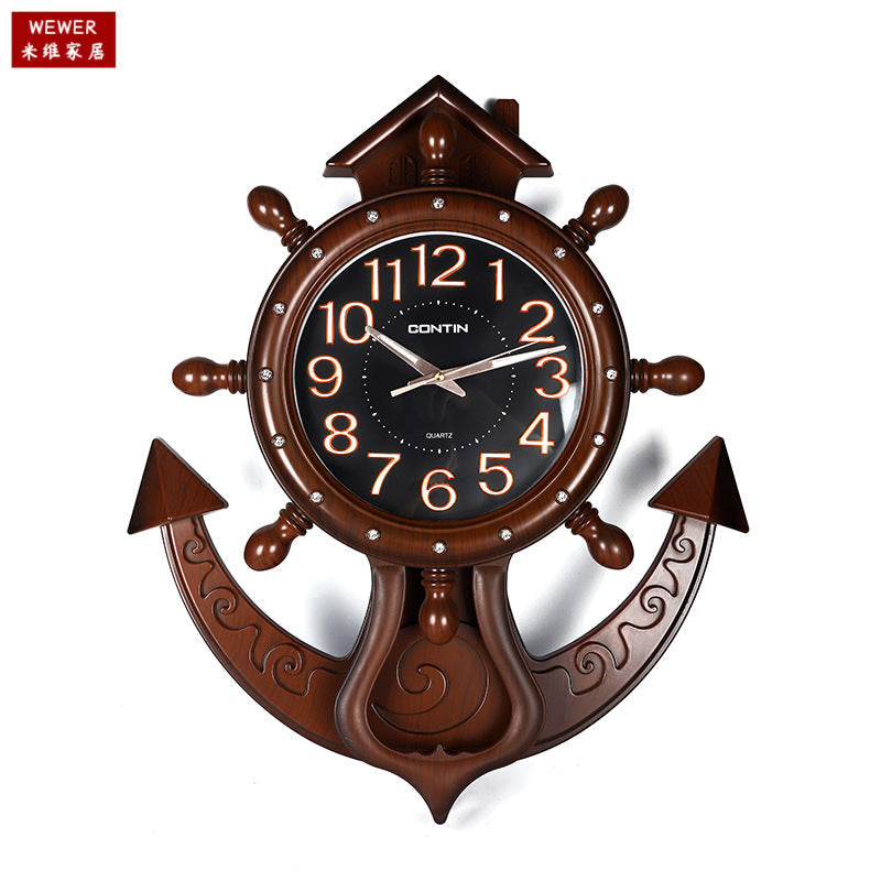 Miwei CONTIN Scanning Wall Clock Silent Round Home Office Clock