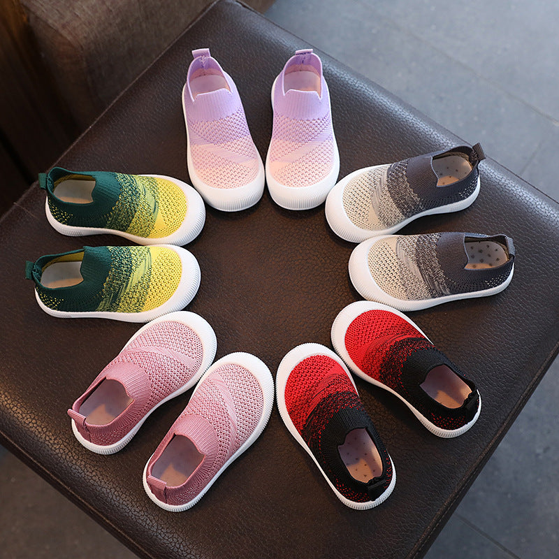Korean Kids Breathable Flying Weave Shoes – Spring/Autumn