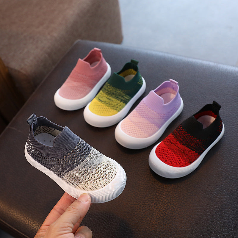 Korean Kids Breathable Flying Weave Shoes – Spring/Autumn