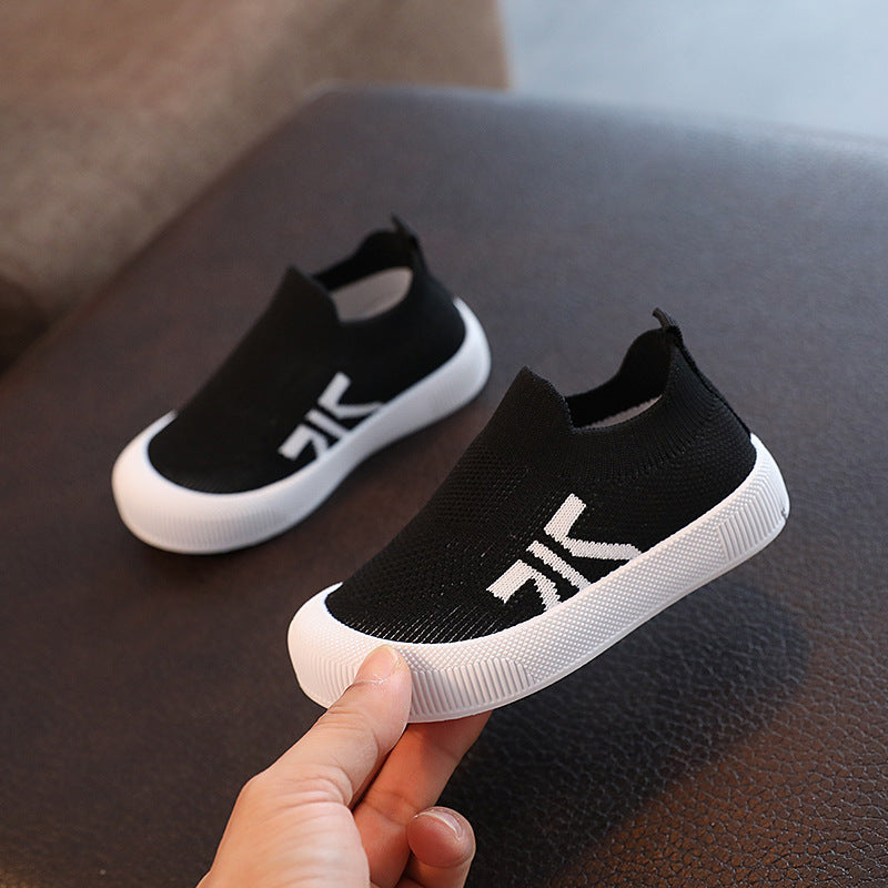 Korean Kids Flying Woven Shoes – Spring & Autumn 2026