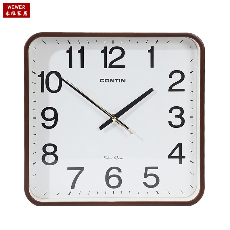 Miwei Square Modern Electronic Wall Clock Silent Living Room