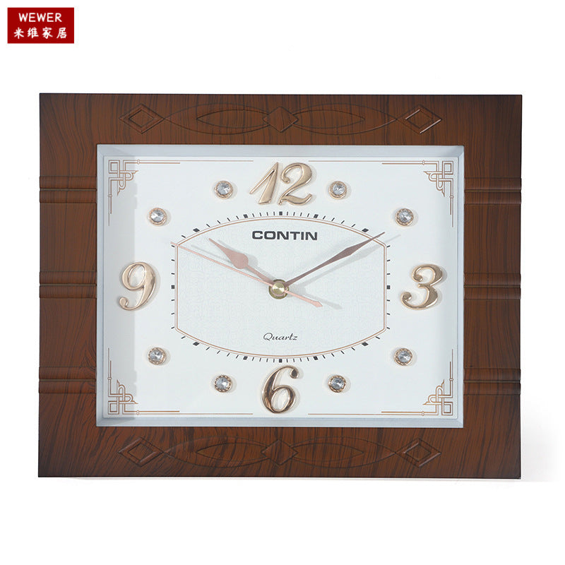 Miwei CONTIN Square Wall Clock High-End Simple Living Room Clock