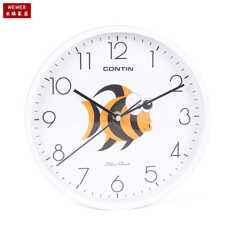 Miwei CONTIN Cartoon Pendulum Wall Clock Silent Fashion Home