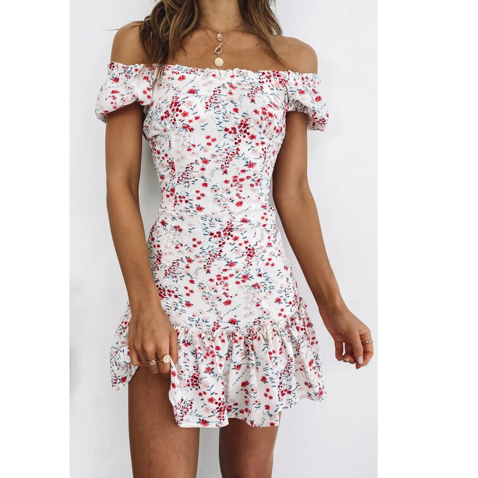 Elegant Floral Off-Shoulder Dress: Perfect for Nepali Summer