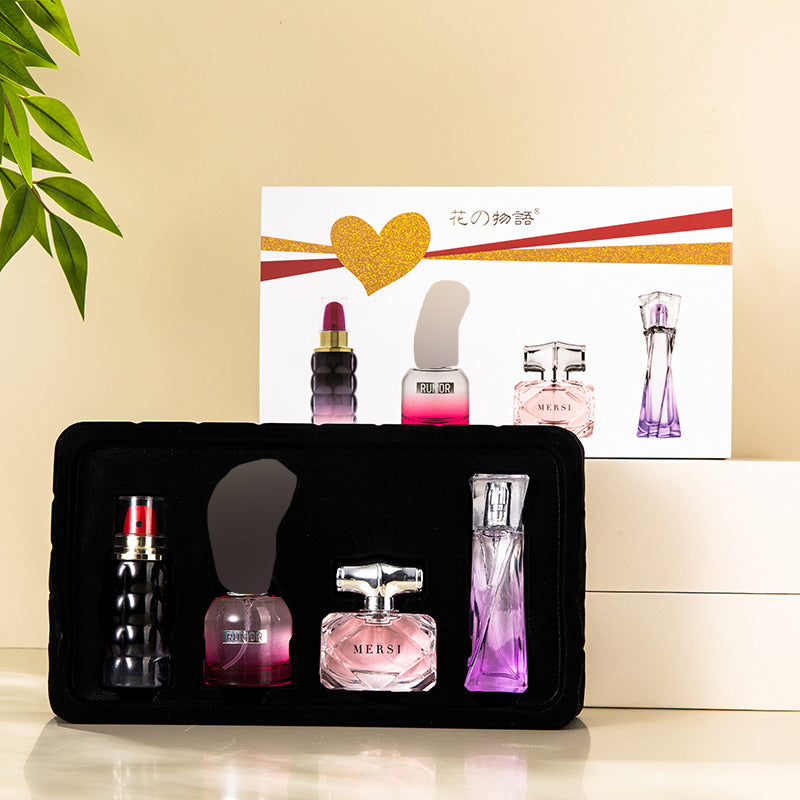 Flower Story Ladies Perfume 4-Piece Set | Long-Lasting