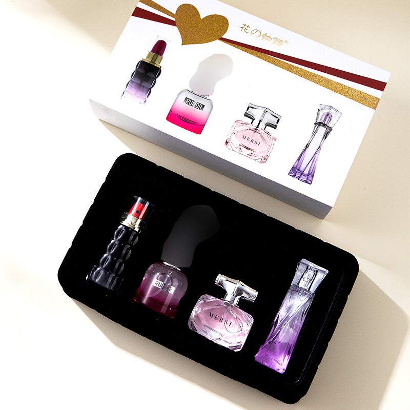 Flower Story Ladies Perfume 4-Piece Set | Long-Lasting