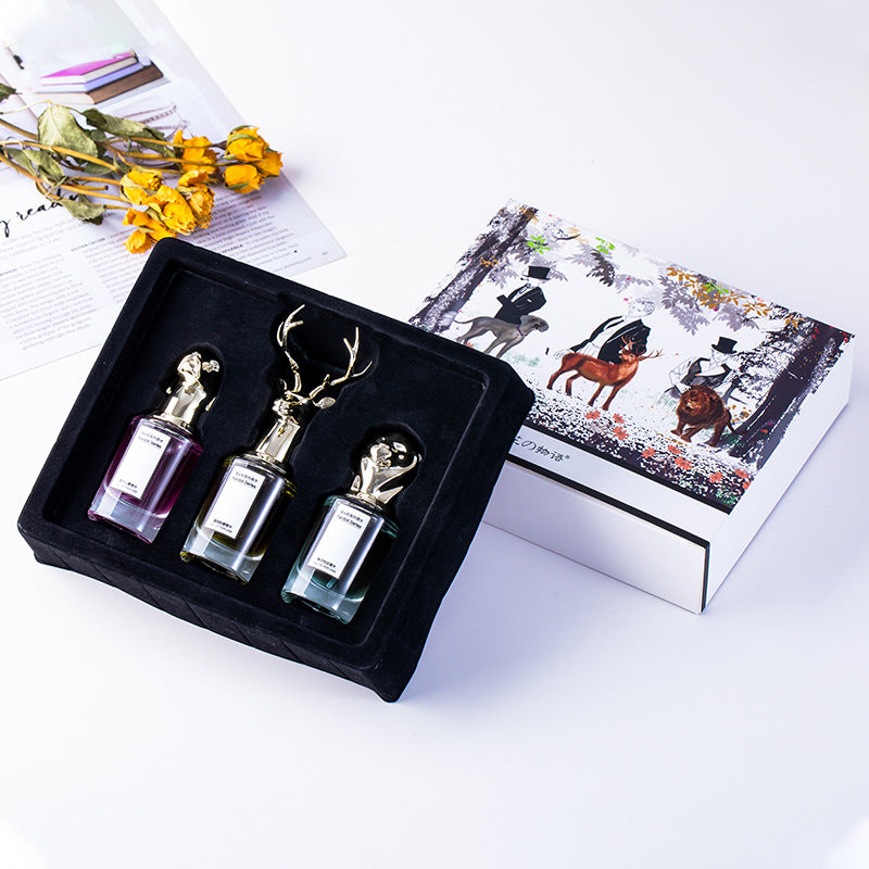 Flower Story Beast Head Perfume Set | 4-Piece Royal Gift