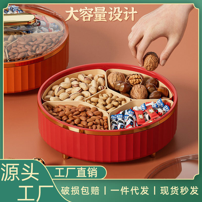 Fruit Plate Candy Box Snack Storage Tray Coffee Table Home