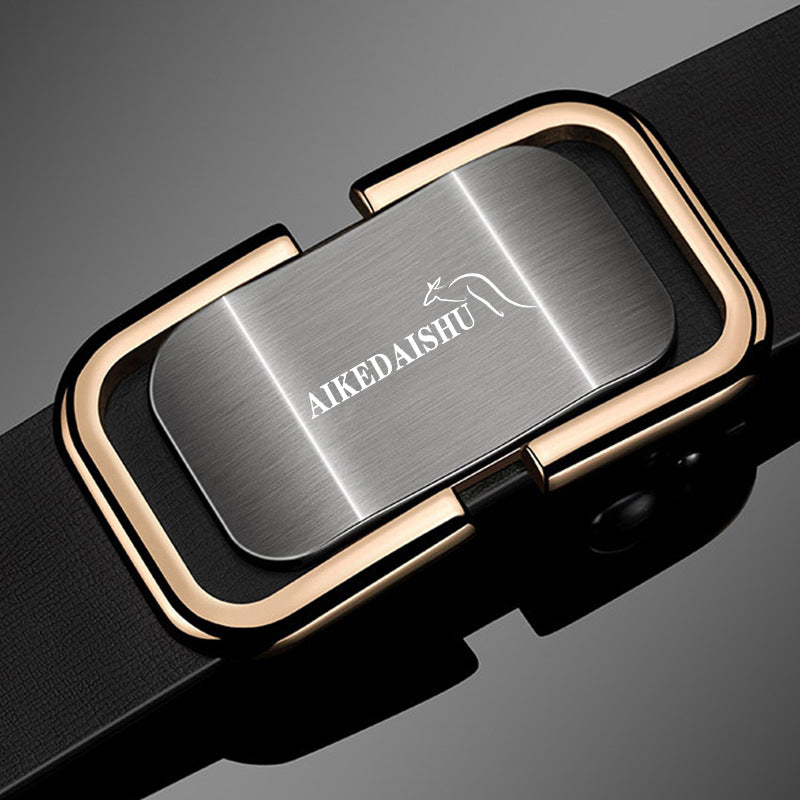 Boys’ Genuine Leather Automatic Buckle Belt