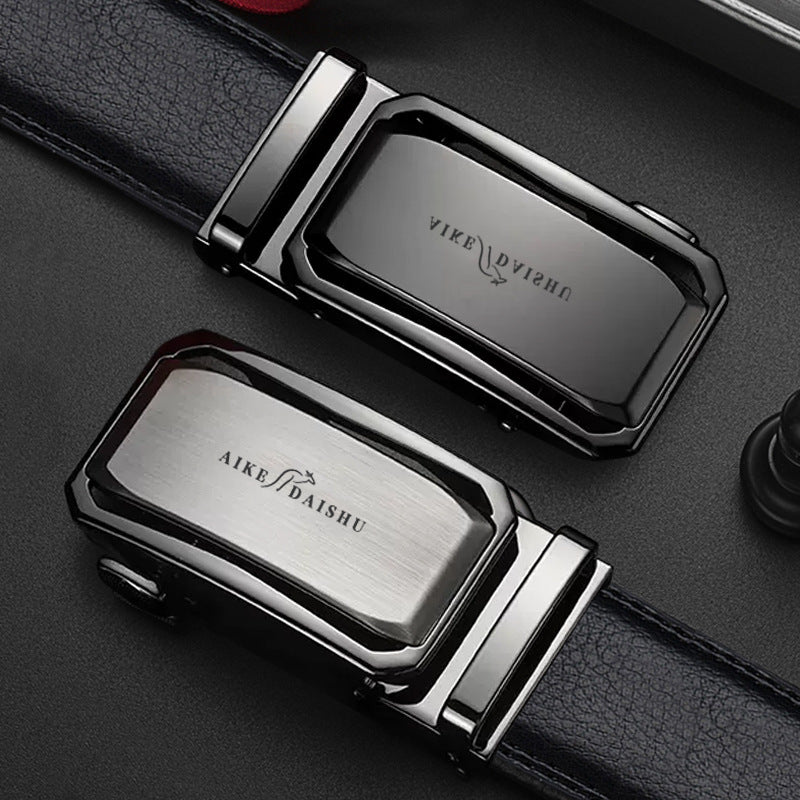 In-Stock Men’s High-End Leather Automatic Belt