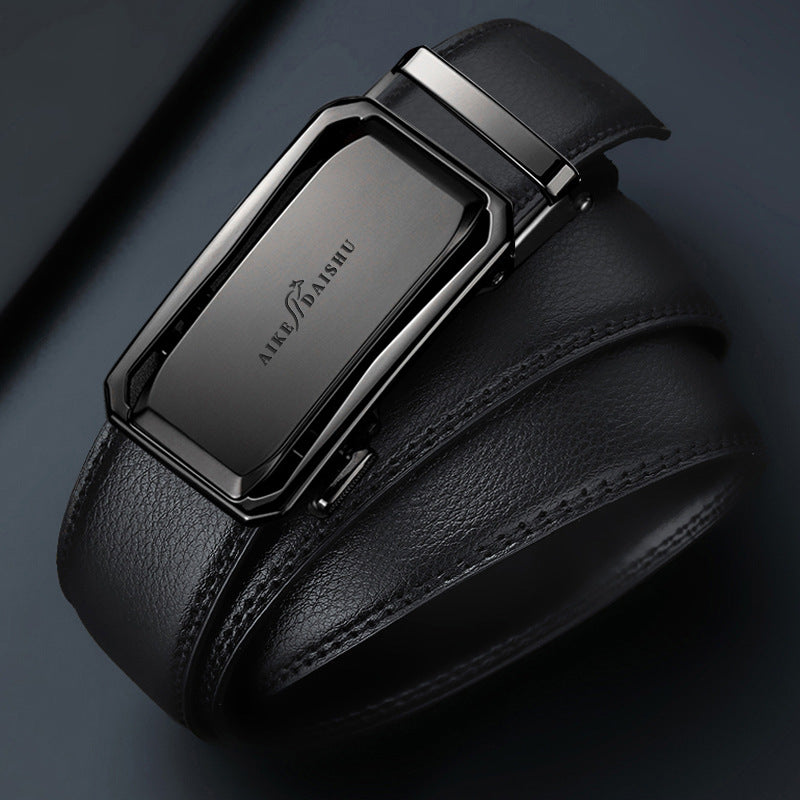In-Stock Men’s High-End Leather Automatic Belt