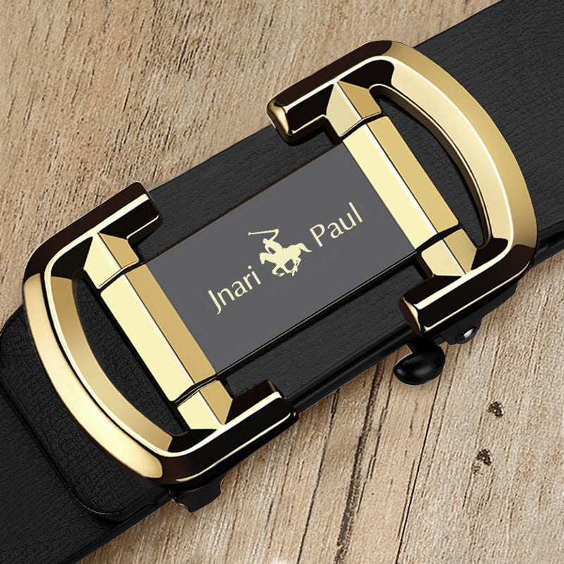 Men’s Genuine Leather Toothless Automatic Belt