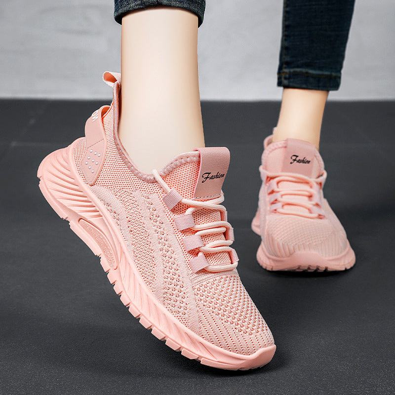 Women’s Fly-Knit Casual Sneakers – Breathable Spring 2026 Style