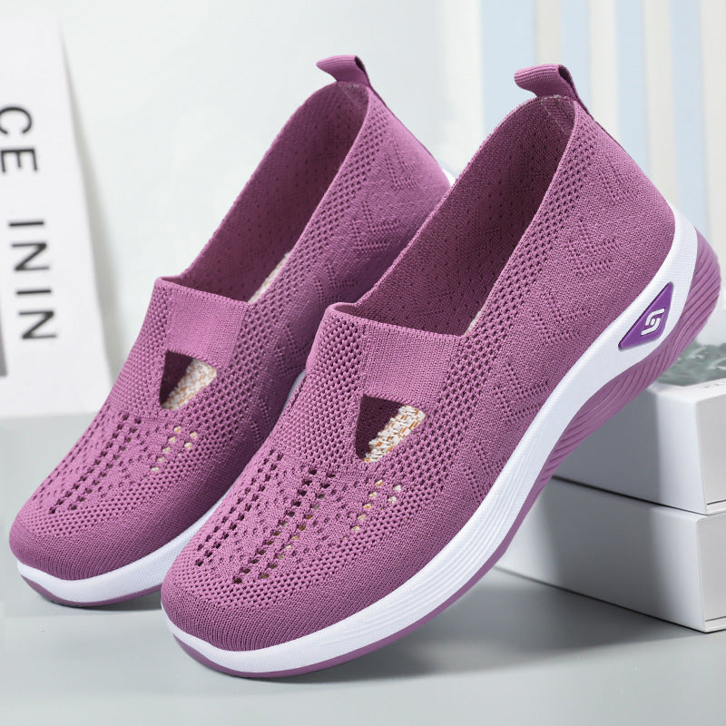 Soft-Sole Mesh Mom Shoes – Breathable Spring Comfort 2026