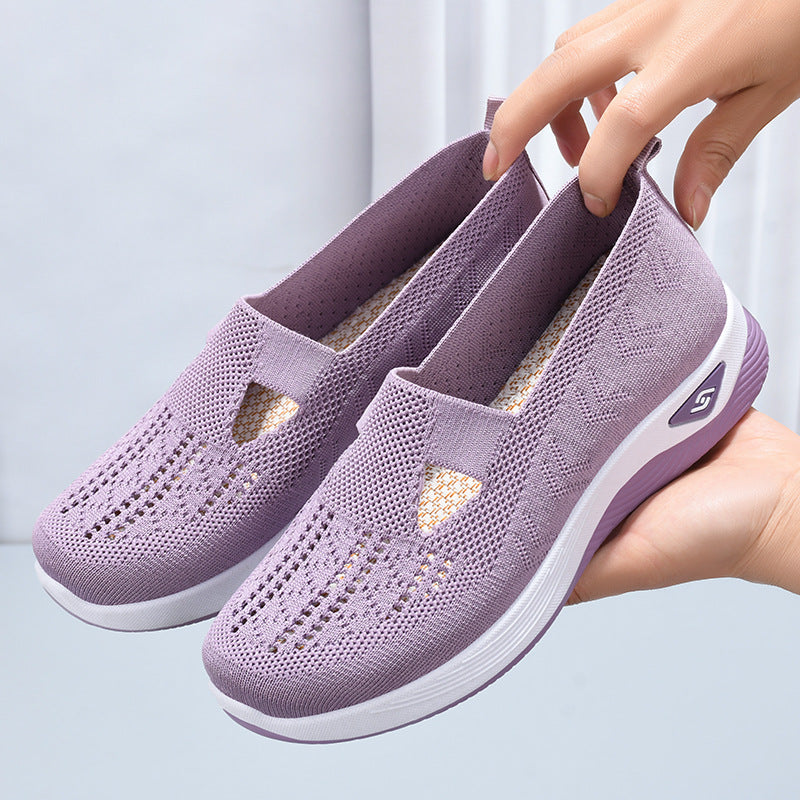 Soft-Sole Mesh Mom Shoes – Breathable Spring Comfort 2026