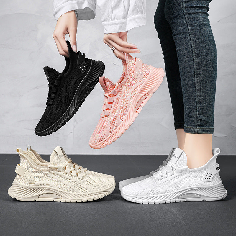 Trendy Fly-Knit Sneakers – Breathable Spring 2026 Women’s Fashion