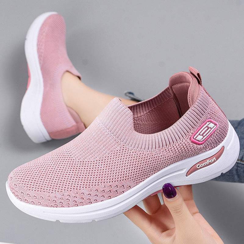 STOCK-Soft-Sole Mesh Mom Shoes – Ultra-Light Spring 2026 Sneaker