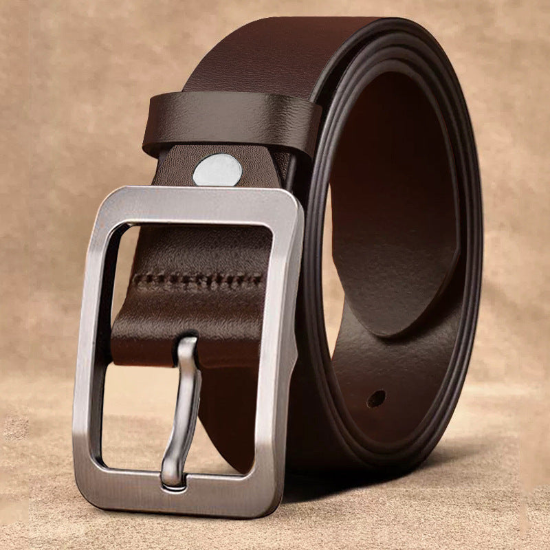 Men’s Vintage Pin Buckle Cowhide Belt
