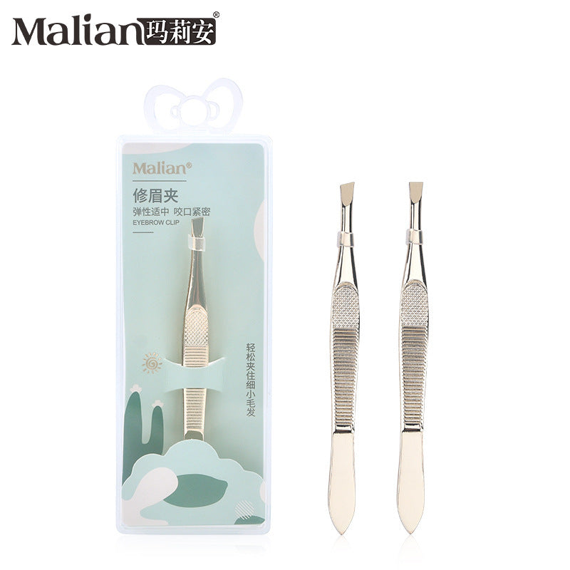 Marianne C1 Gold Eyebrow Tweezers | Precision Steel Clip