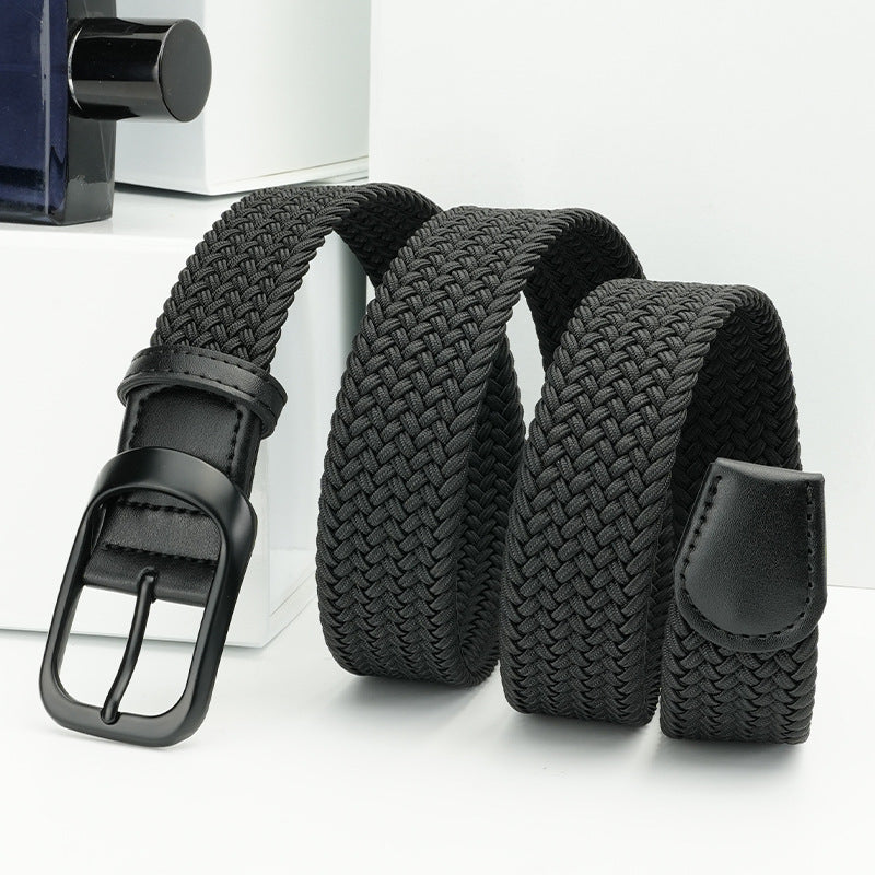 New Men’s Casual Nylon Elastic Pin Buckle Belt