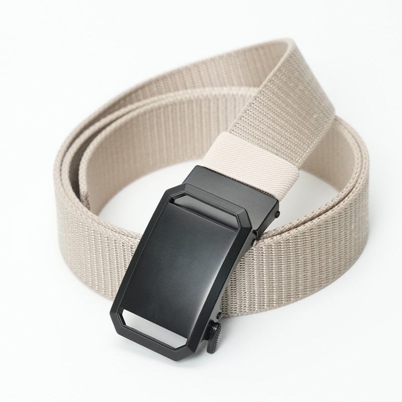 New Men’s Outdoor Nylon Automatic Buckle Belt