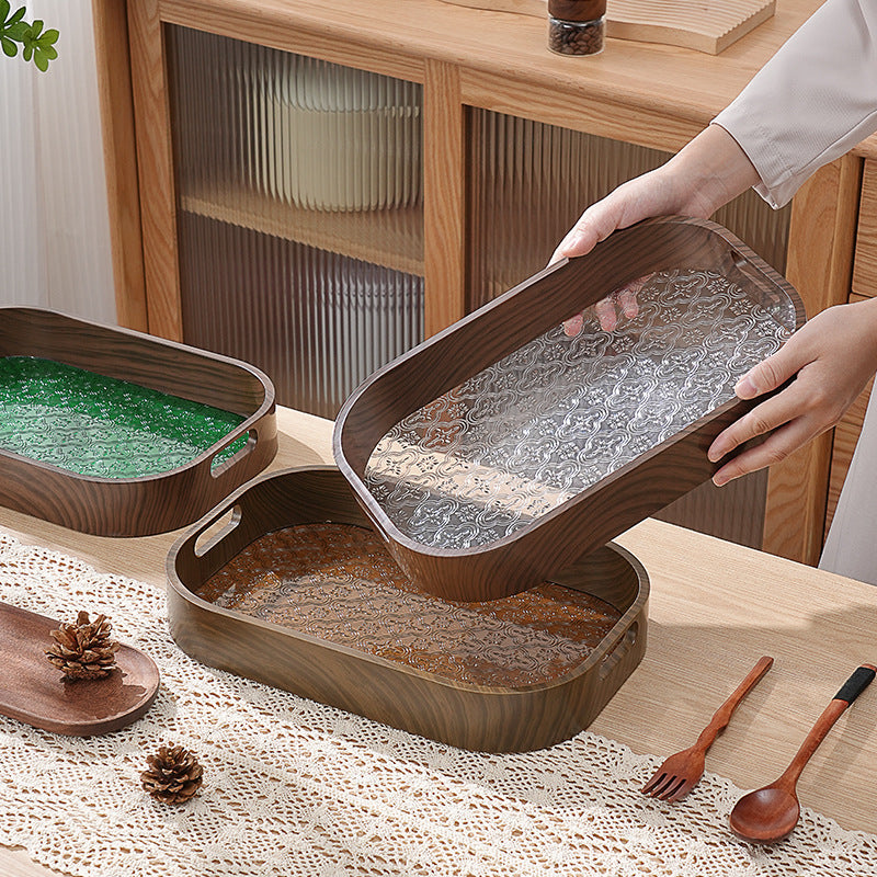 Tea Tray Home Living Room Coffee Table Fruit Dessert Tray