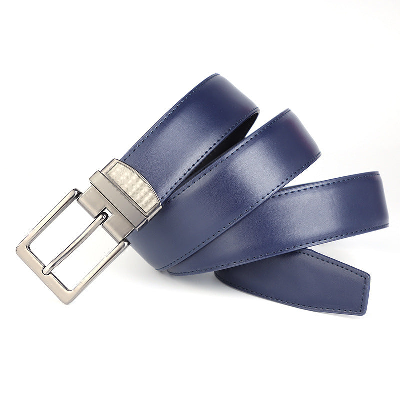 Double-Sided Men’s Genuine Leather Rotating Belt