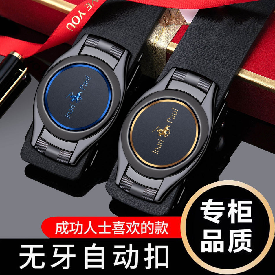 Men’s Genuine Leather Korean-Style Automatic Belt