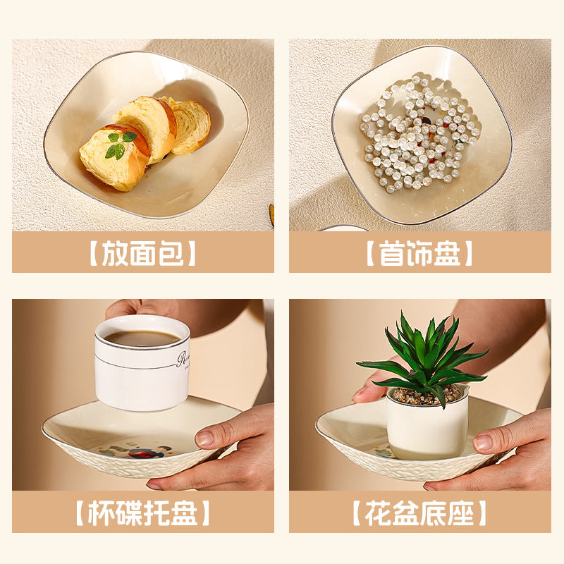 New Bone Dish Dining Table Small Snack Storage Plate Tray