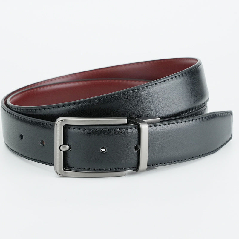Men’s Vintage Cowhide Pin Buckle Leather Belt