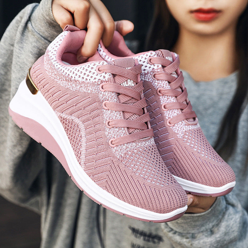 Thick Sole Height Increasing Fashion Sneakers