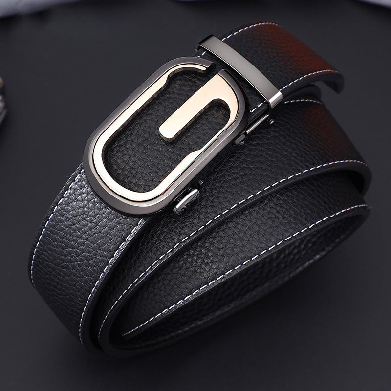 Men’s First-Layer Cowhide High-End Automatic Belt