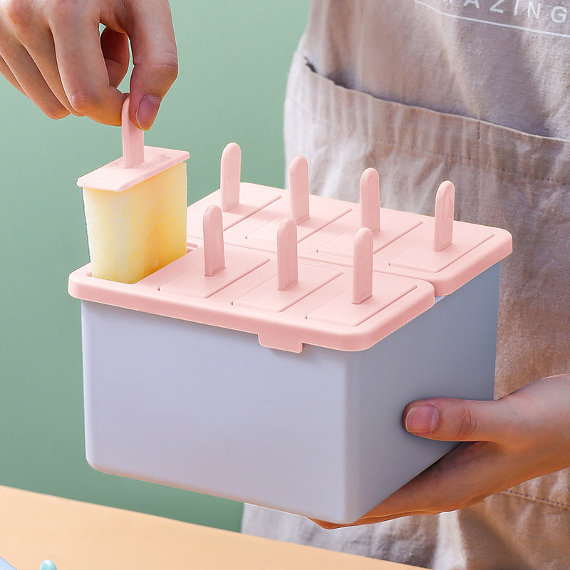 Ice Cream Mold Popsicle Ice Tray Homemade Food Grade Box SetX