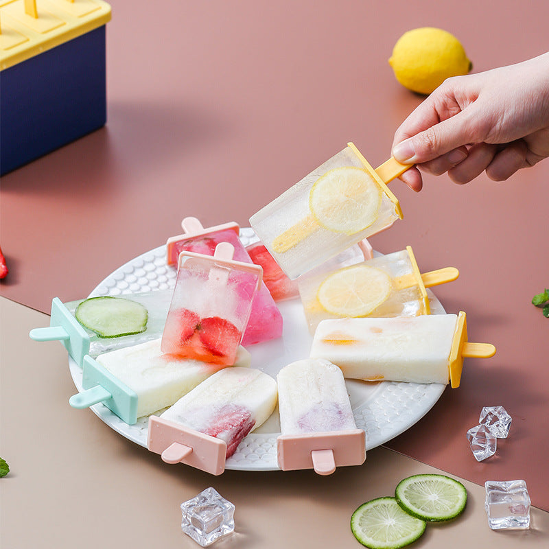 Ice Cream Mold Popsicle Ice Tray Homemade Food Grade Box SetX
