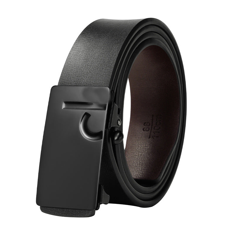 Wholesale Men’s Toothless Automatic Cowhide Belts