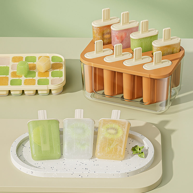 Food Grade Ice Cream Mold Popsicle Maker Homemade Ice Tray