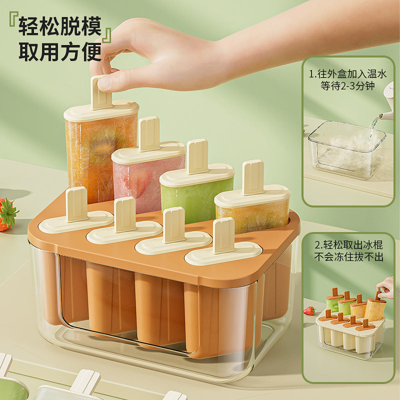 Food Grade Ice Cream Mold Popsicle Maker Homemade Ice Tray