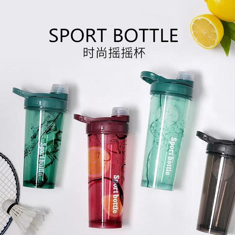 Plastic Space Shake Cup Portable Fitness Water Juice Bottle