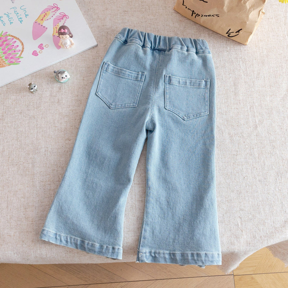 Girls Wide-Leg Jeans Pants Spring-Autumn 2026