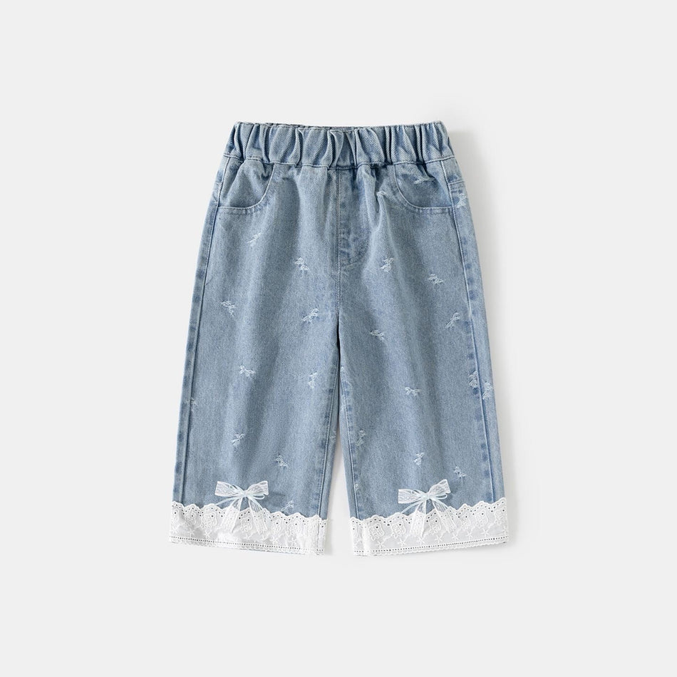 Girls Straight Jeans Pants Spring-Autumn 2026